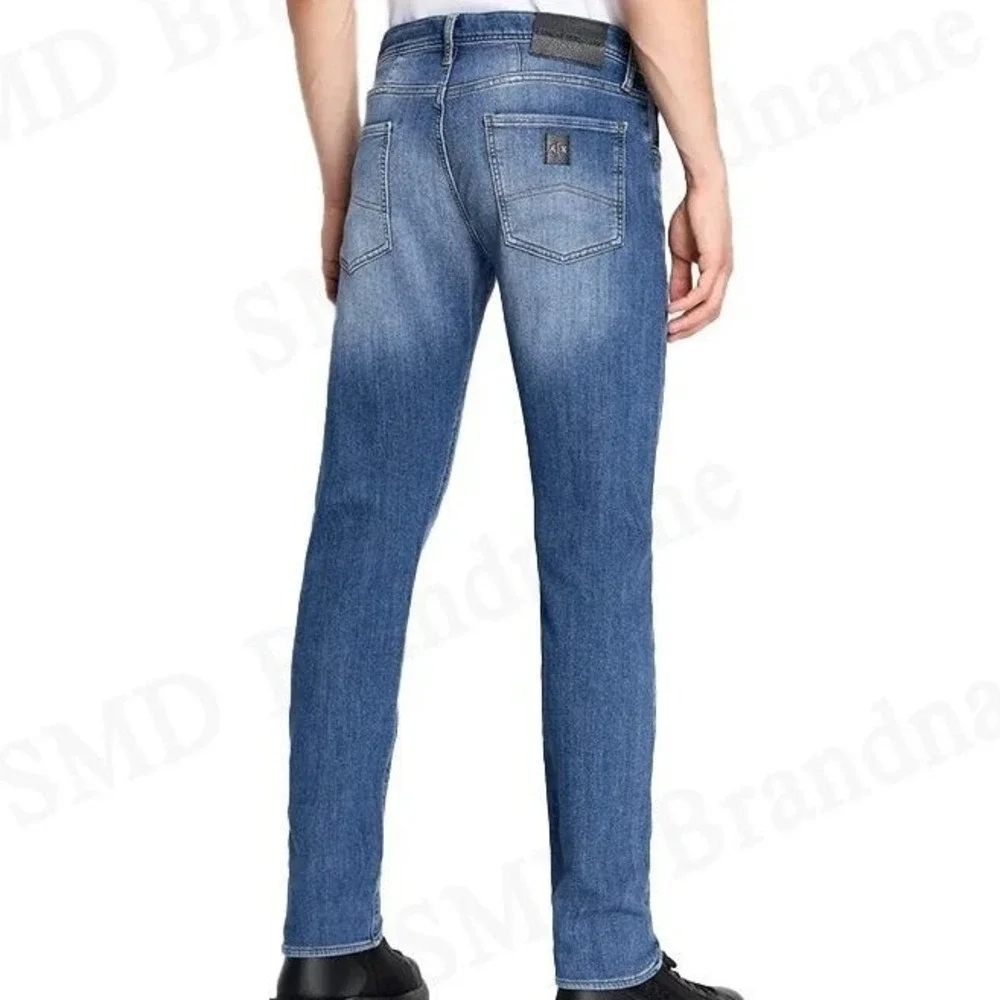 NWT Armani Exchange J13 Jeans Men's 38x32 Blue Cotton Blend Slim Fit Denim